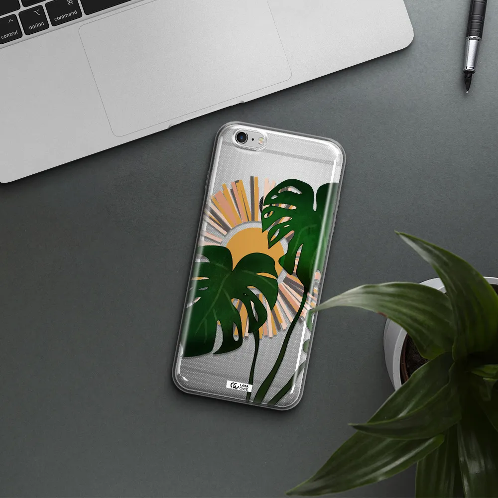 Monstera Leaf Apple iPhone 6S Clear TPU Case