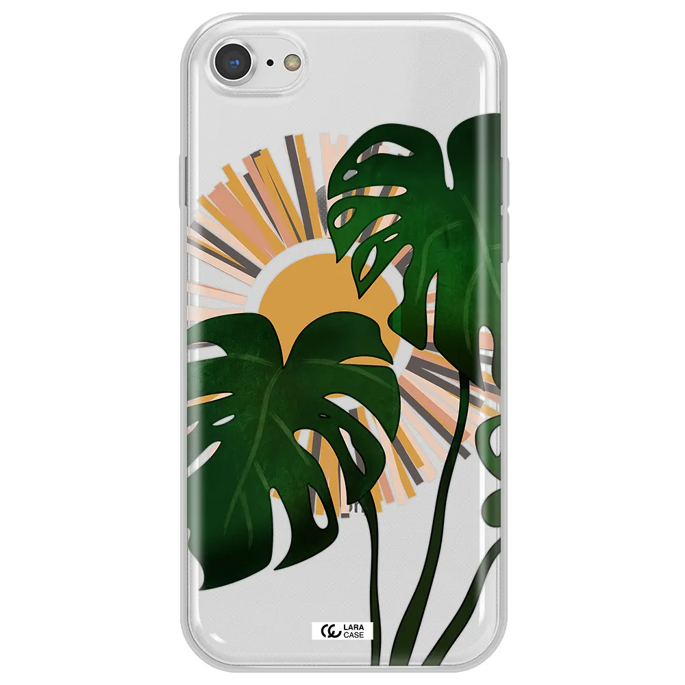 Monstera Leaf Apple iPhone 7 Clear TPU Case