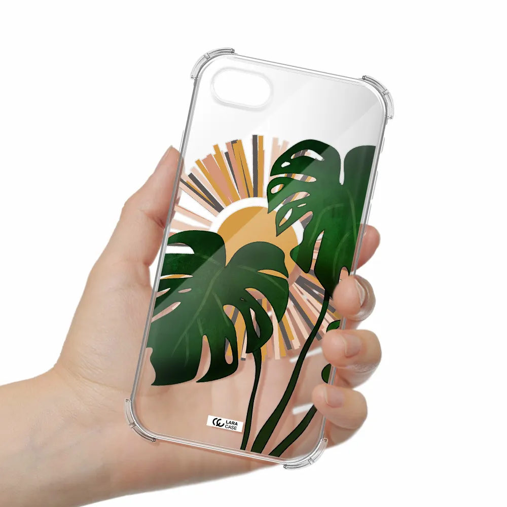 Monstera Leaf Apple iPhone se 2020 Clear PC Case