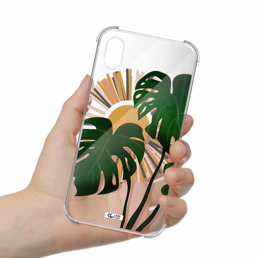 Monstera Leaf Apple iPhone XR Clear PC Case