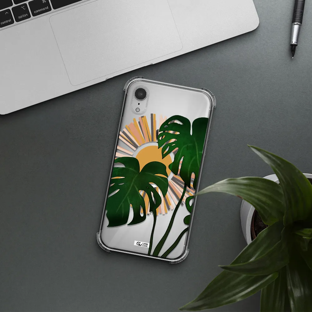 Monstera Leaf Apple iPhone XR Clear PC Case