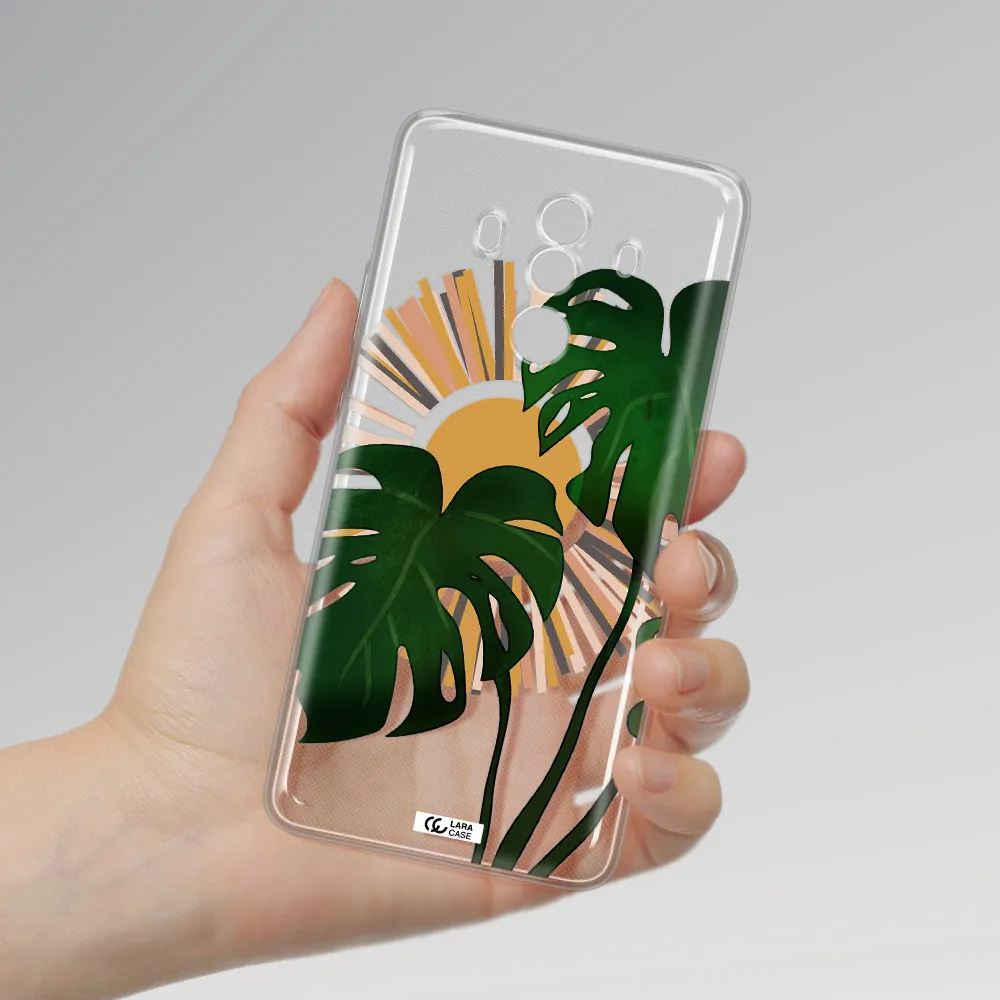 Monstera Leaf Huawei Mate 10 Clear TPU Case