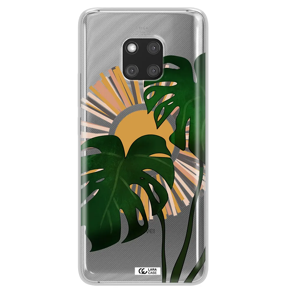 Monstera Leaf Huawei Mate 20 Pro Clear TPU Case