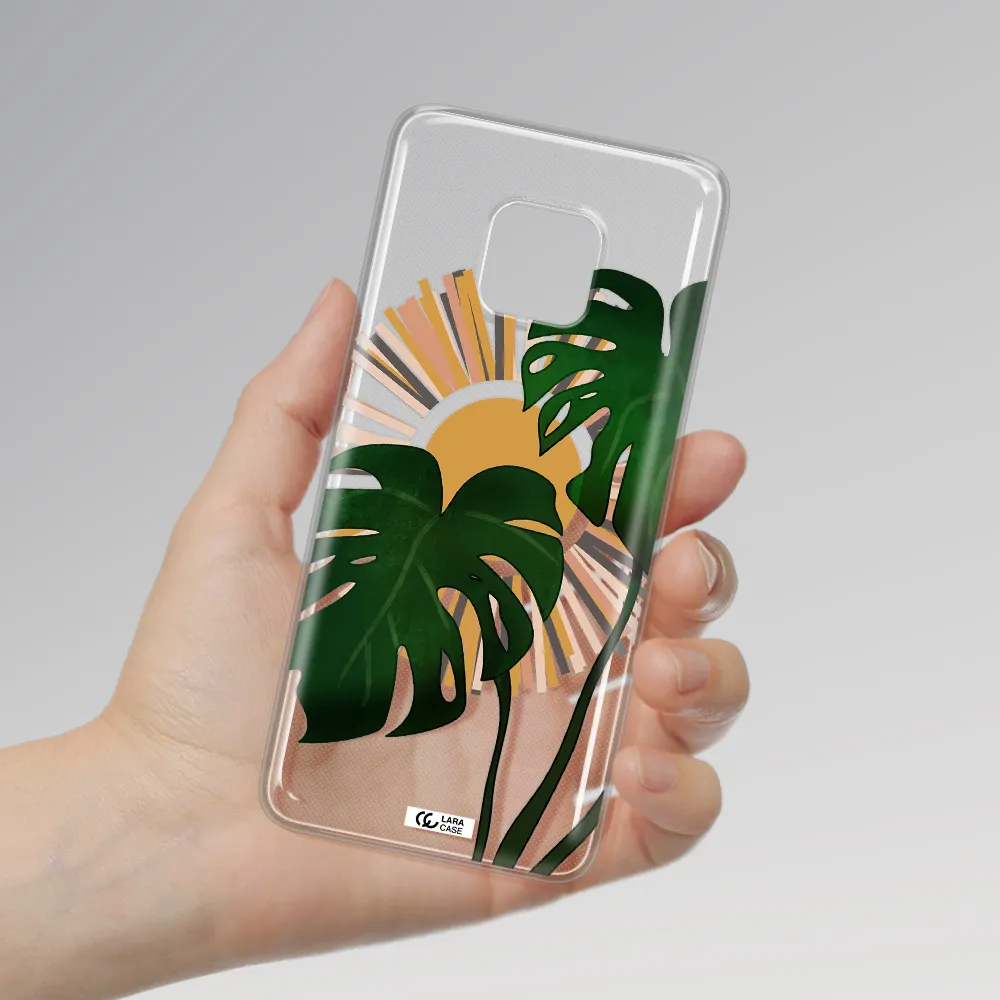 Monstera Leaf Huawei Mate 20 Pro Clear TPU Case