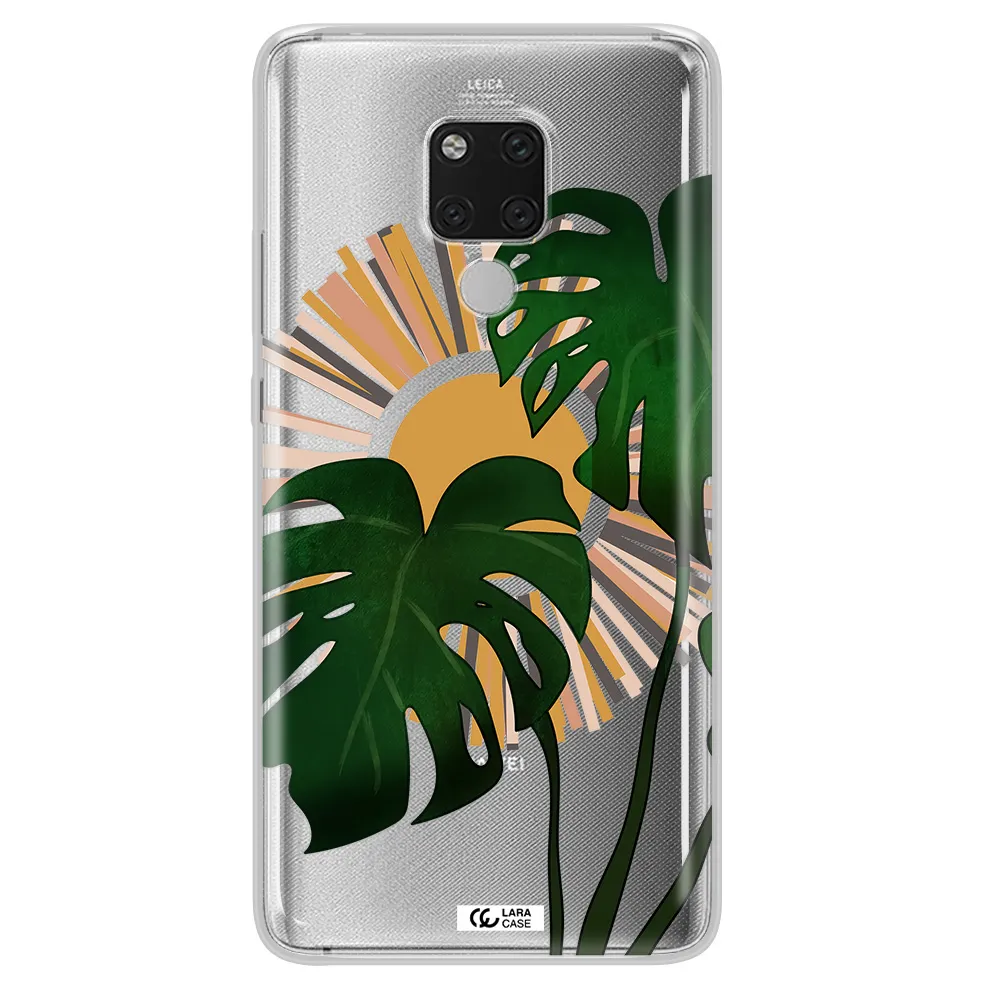 Monstera Leaf Huawei Mate 20X Clear TPU Case