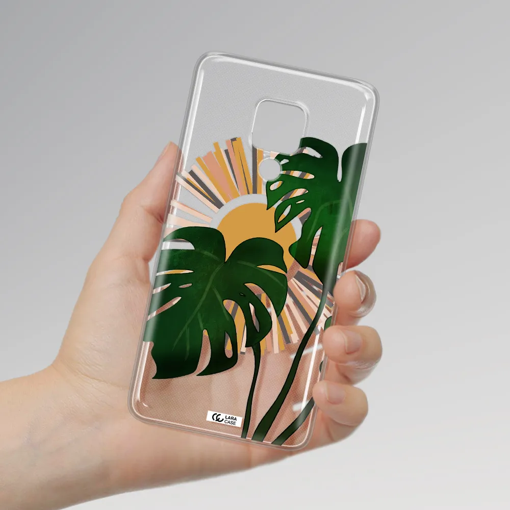 Monstera Leaf Huawei Mate 20X Clear TPU Case