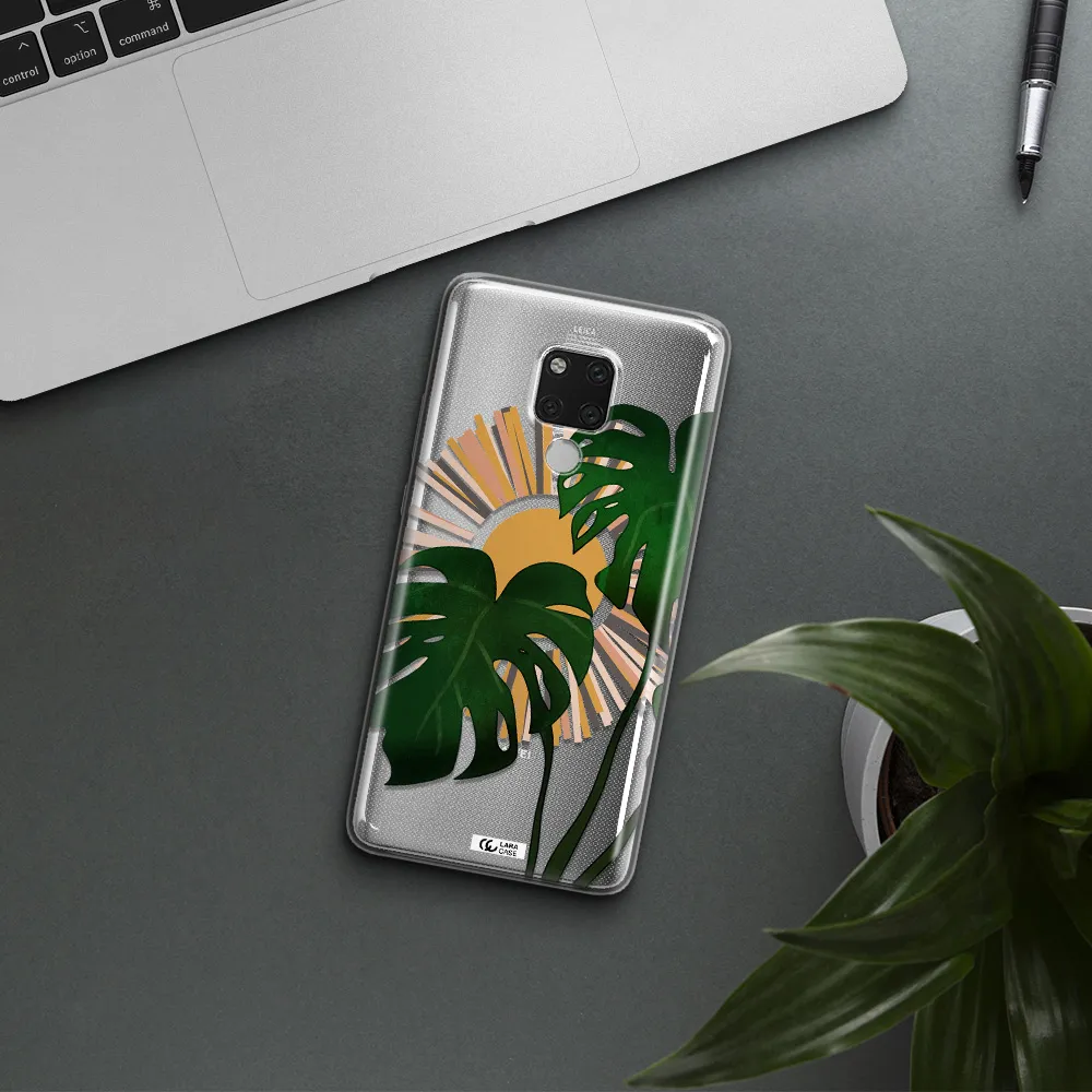 Monstera Leaf Huawei Mate 20X Clear TPU Case