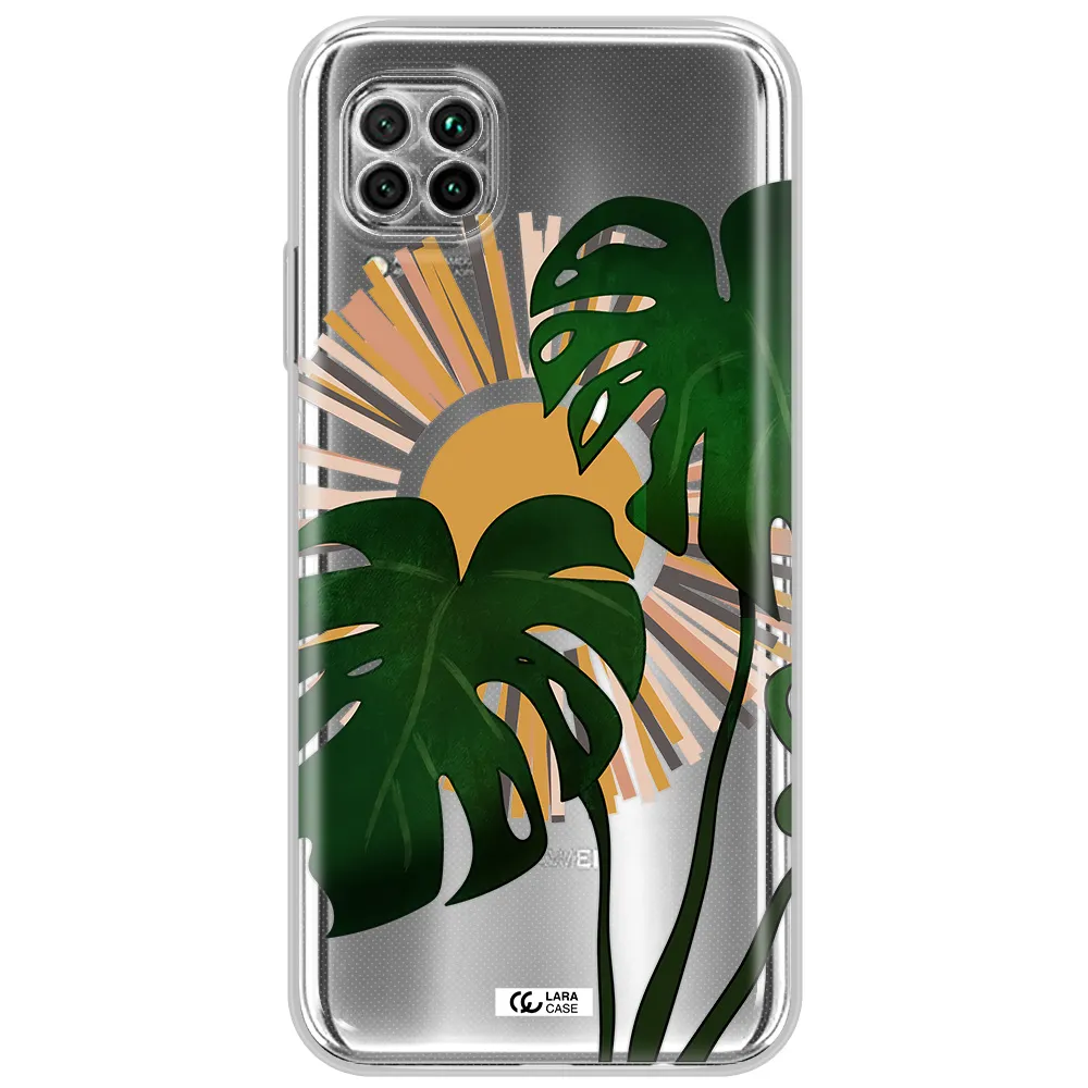 Monstera Leaf Huawei Nova 7I Clear Tpu Case