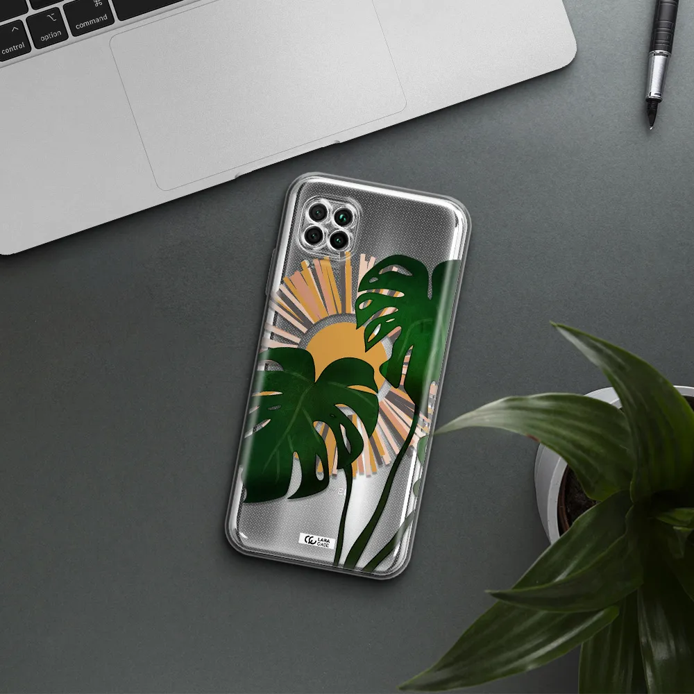 Monstera Leaf Huawei Nova 7I Clear Tpu Case
