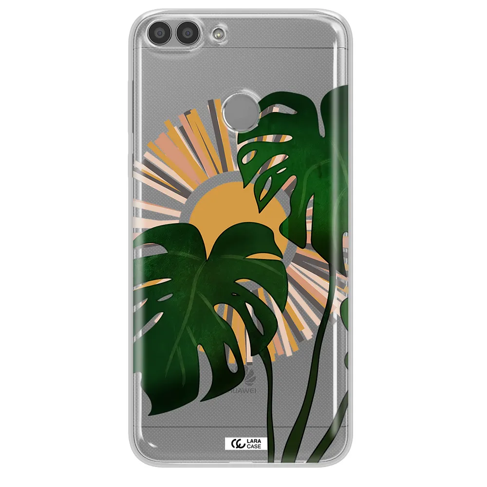 Monstera Leaf Huawei P Smart 2017 Clear TPU Case