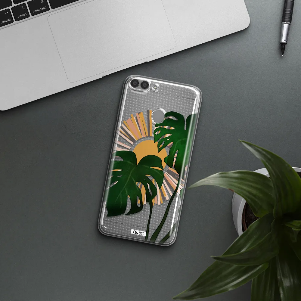 Monstera Leaf Huawei P Smart 2017 Clear TPU Case