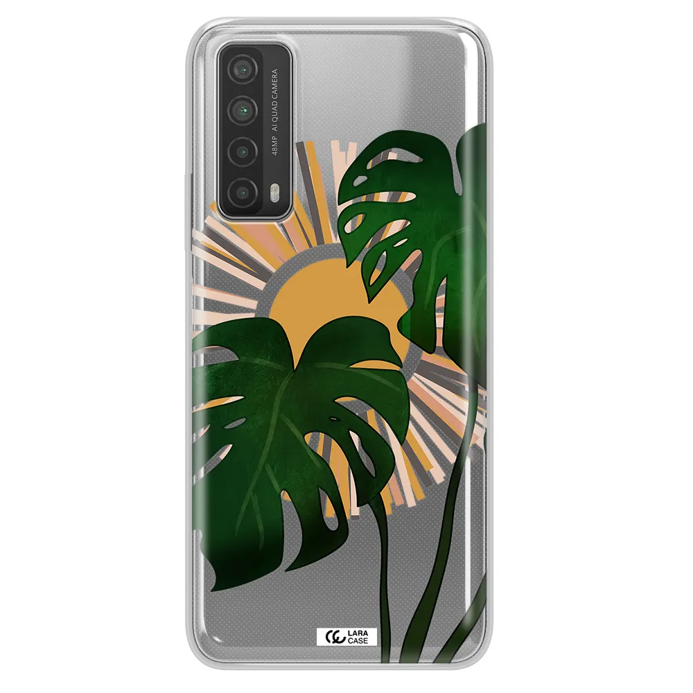 Monstera Leaf Huawei P Smart 2021 Clear TPU Case