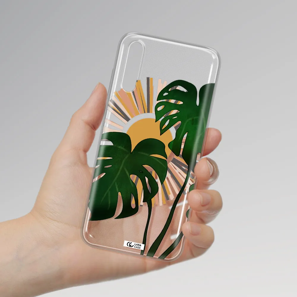 Monstera Leaf Huawei P Smart S Clear TPU Case