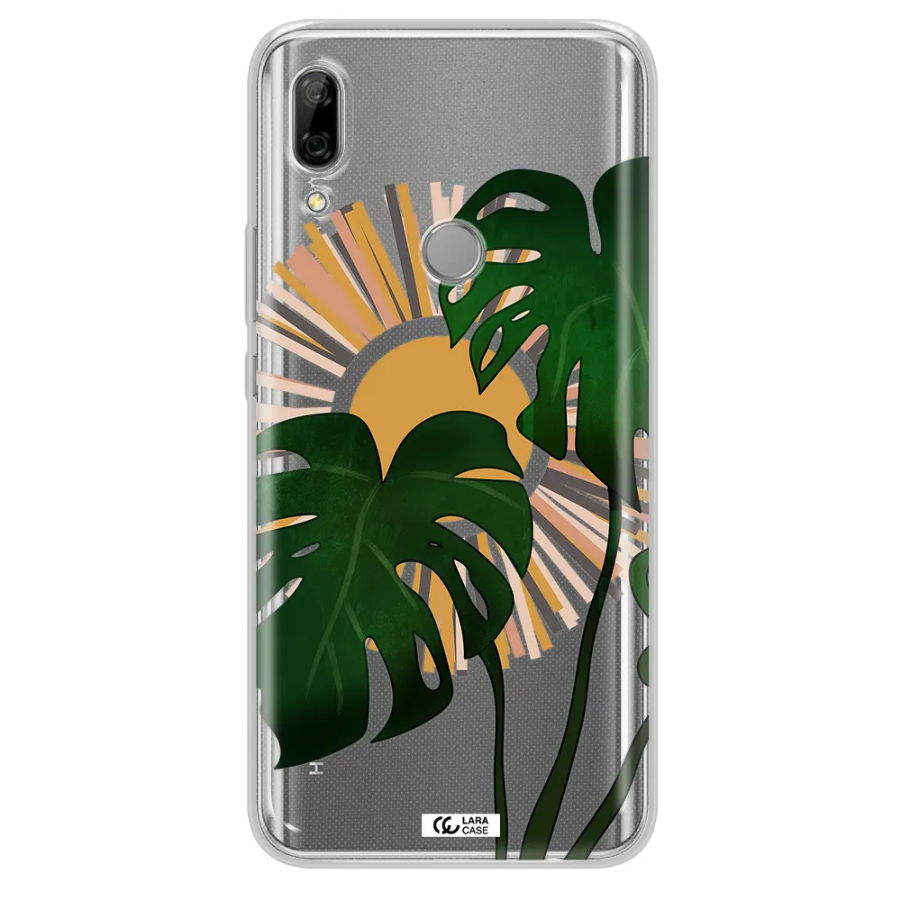 Monstera Leaf Huawei P Smart Z Clear TPU Case
