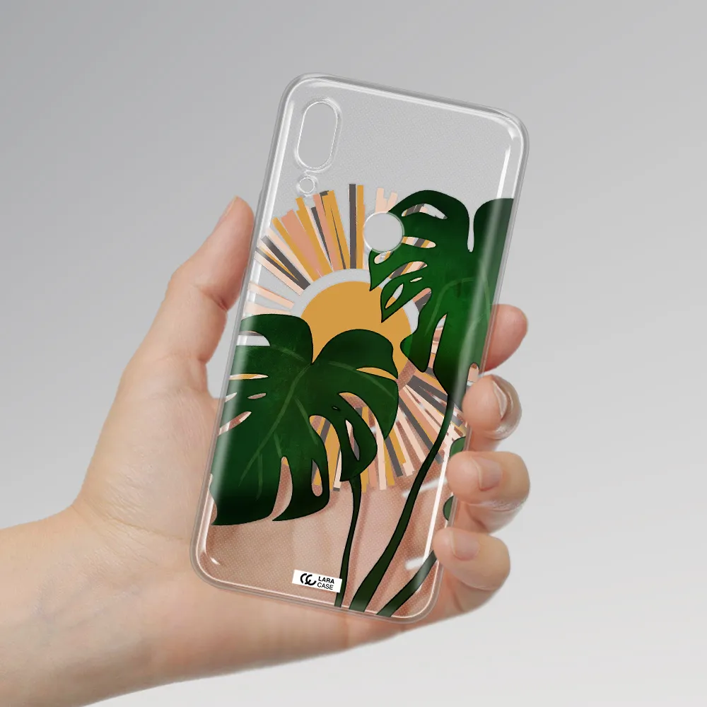 Monstera Leaf Huawei P Smart Z Clear TPU Case