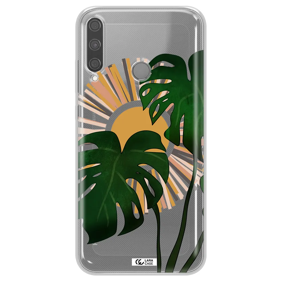 Monstera Leaf Huawei P40 Lite E Clear TPU Case