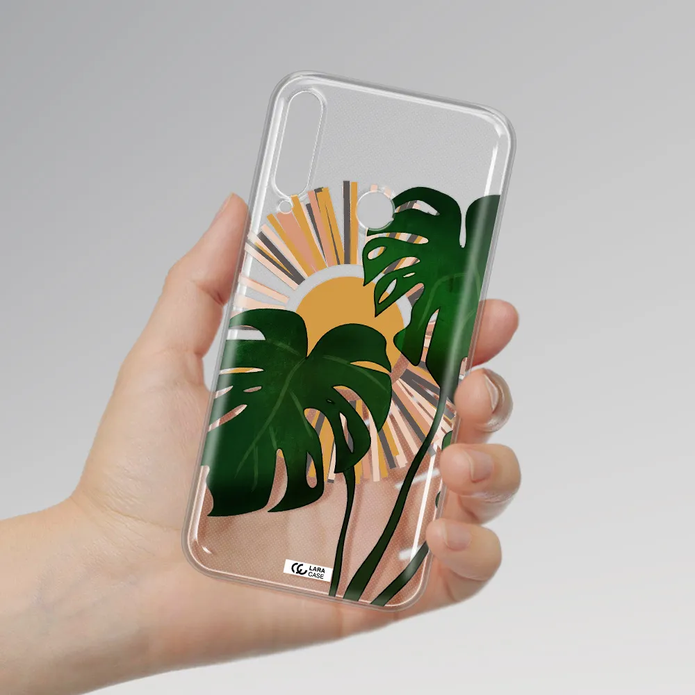 Monstera Leaf Huawei P40 Lite E Clear TPU Case