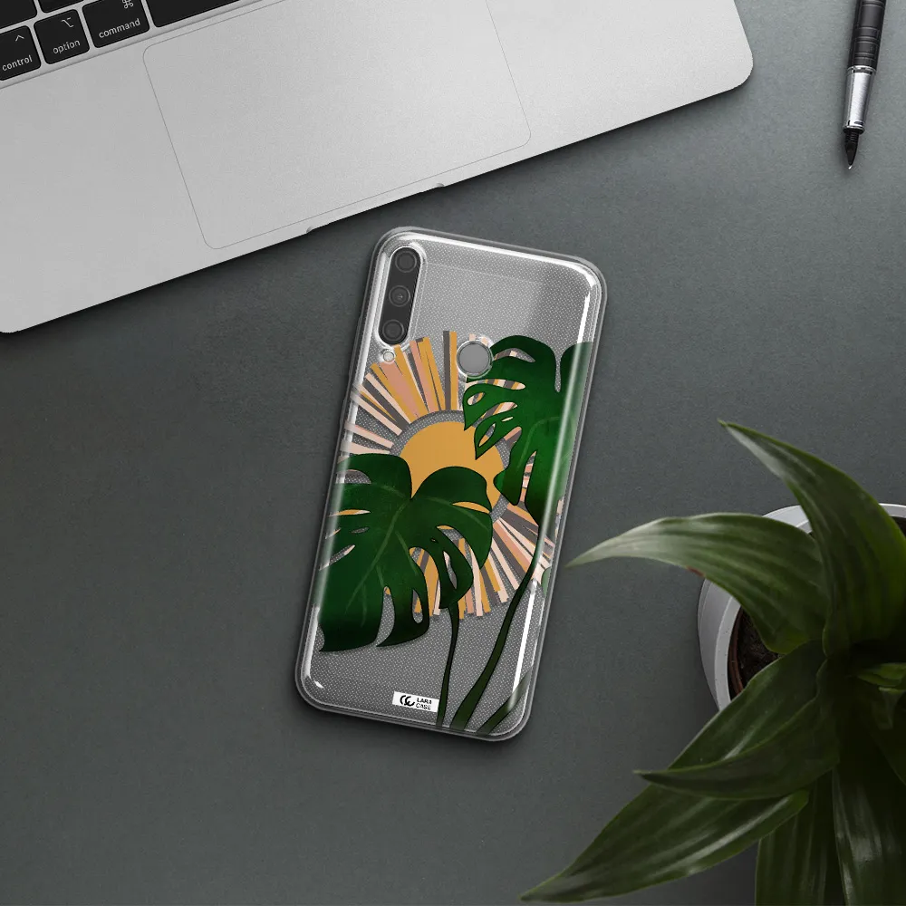Monstera Leaf Huawei P40 Lite E Clear TPU Case