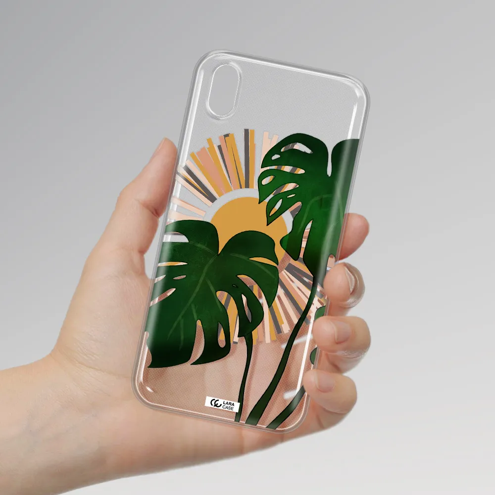 Monstera Leaf Huawei Y5 2019 Clear TPU Case