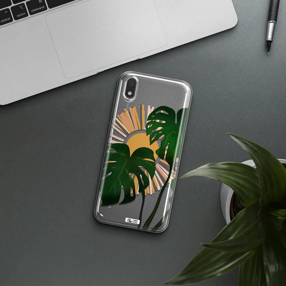 Monstera Leaf Huawei Y5 2019 Clear TPU Case