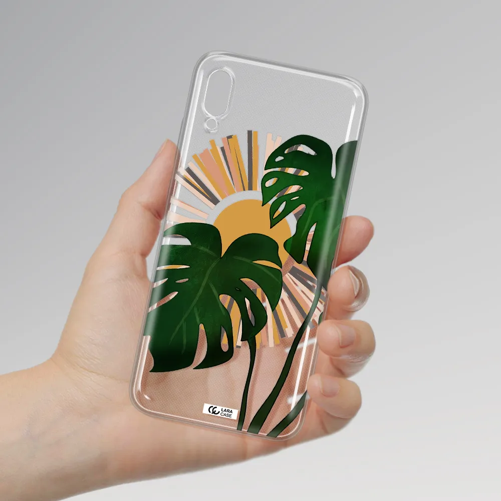 Monstera Leaf Huawei Y6 Pro 2019 Clear TPU Case