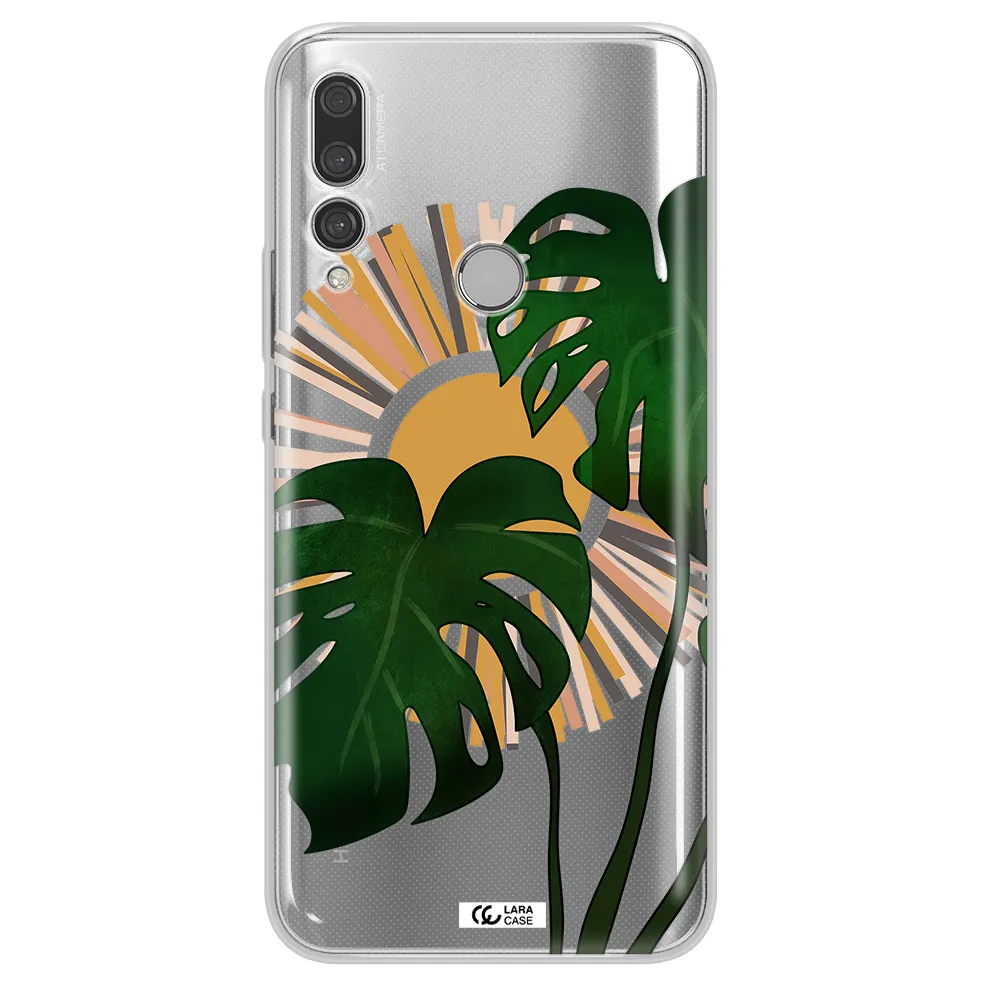 Monstera Leaf Huawei Y9 Prime 2019 Clear TPU Case