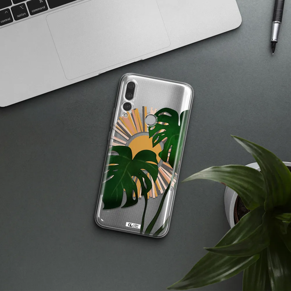 Monstera Leaf Huawei Y9 Prime 2019 Clear TPU Case
