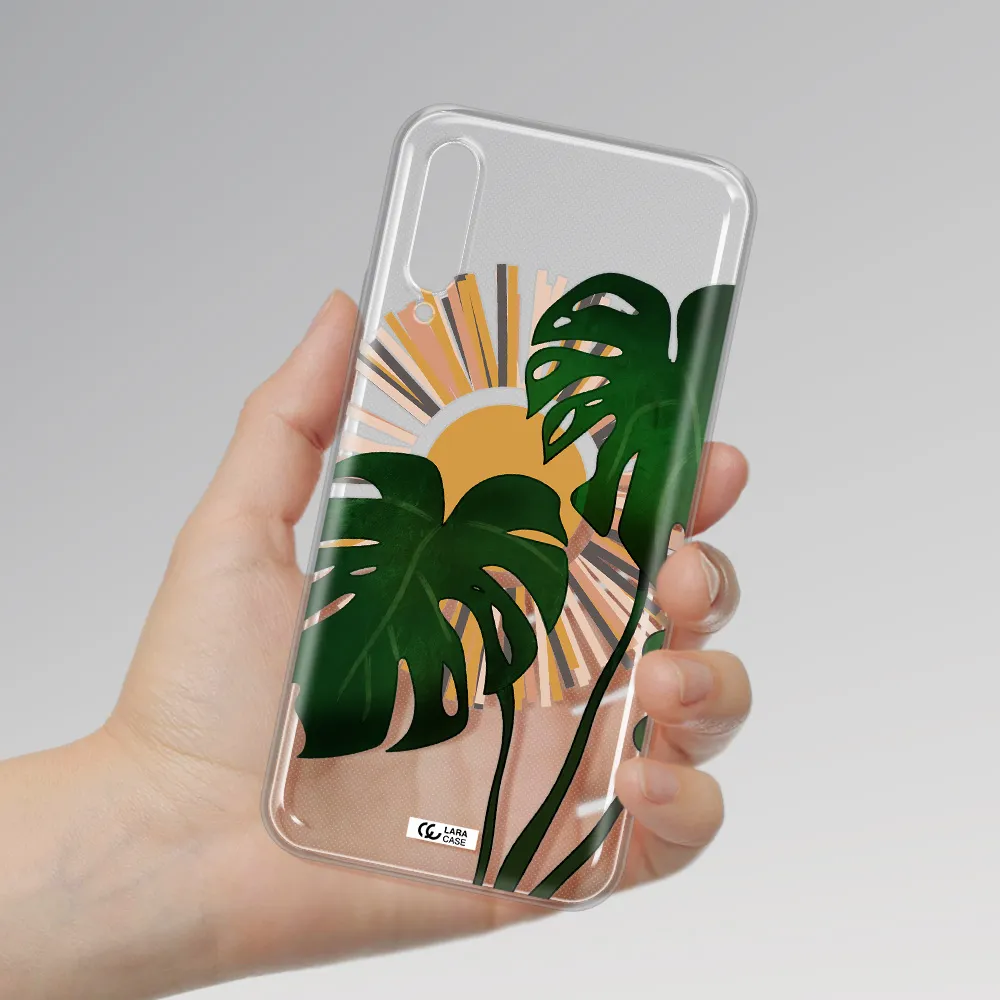Monstera Leaf Huawei Y9S Clear Tpu Case