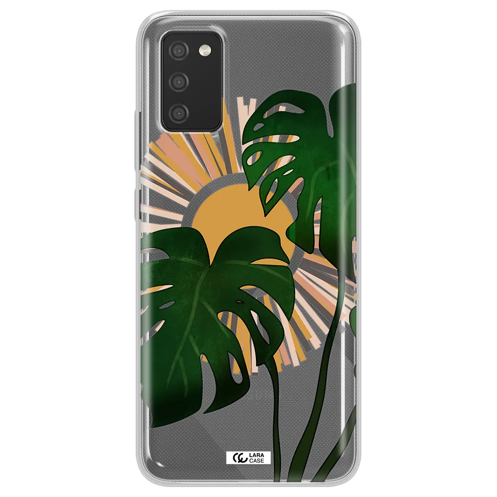 Monstera Leaf Samsung A02S Clear TPU Case
