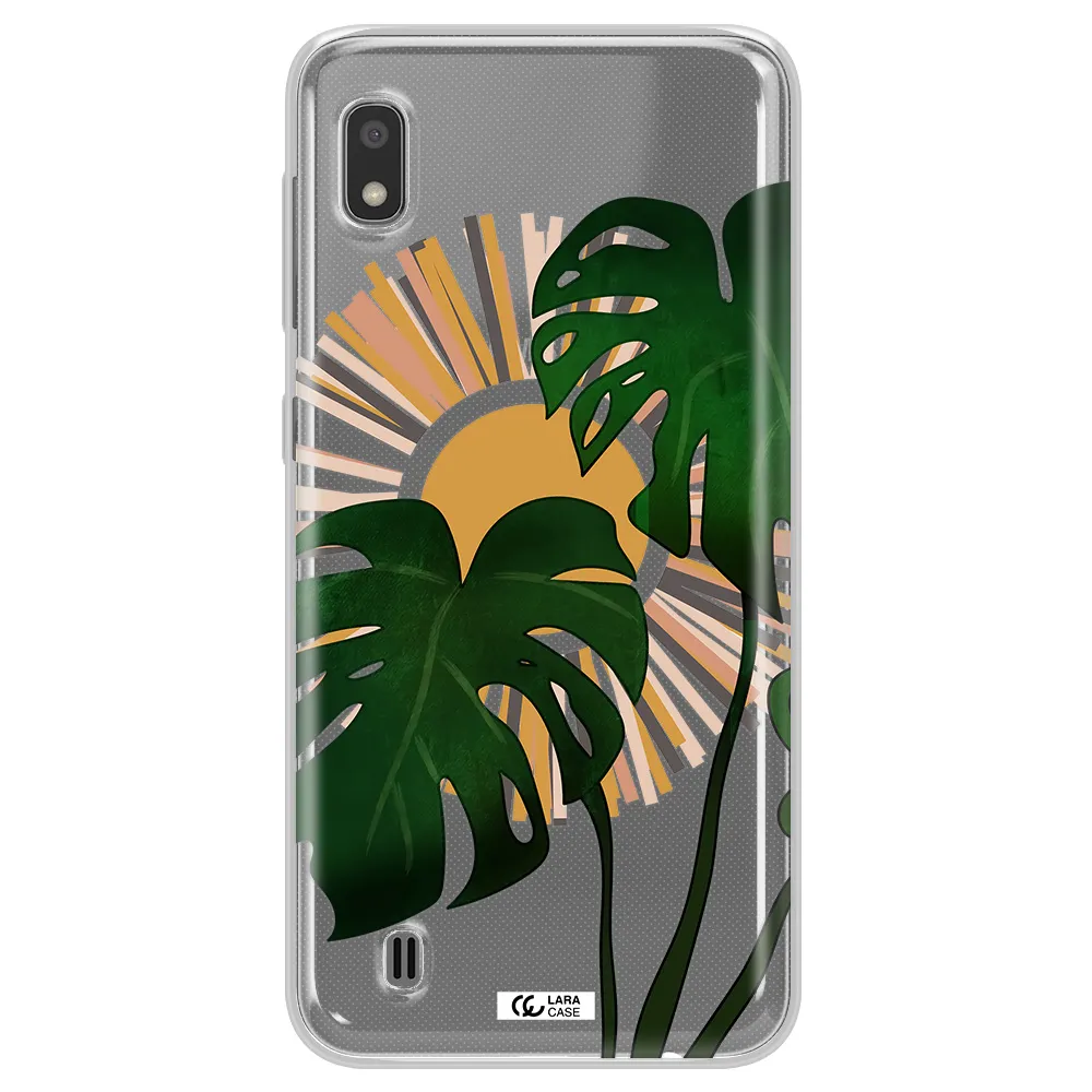 Monstera Leaf Samsung A10 Clear TPU Case