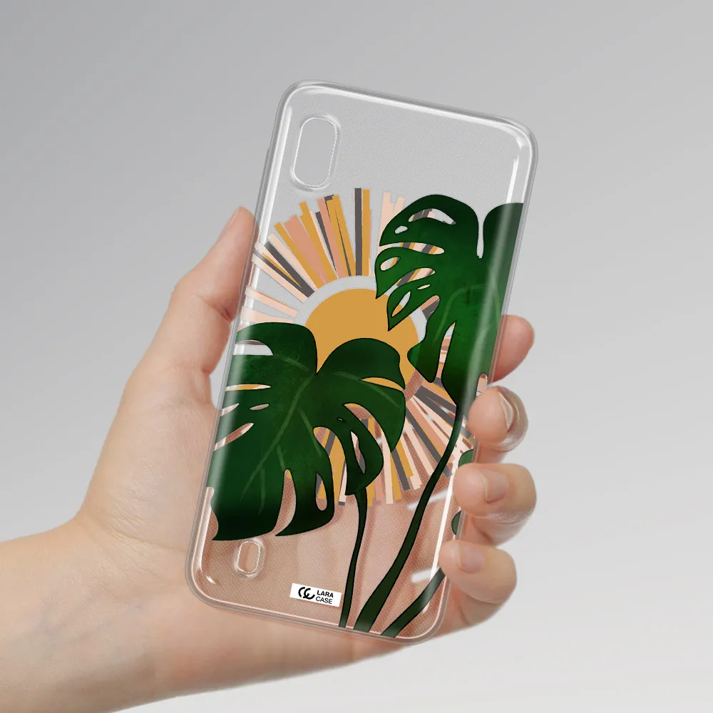 Monstera Leaf Samsung A10 Clear TPU Case