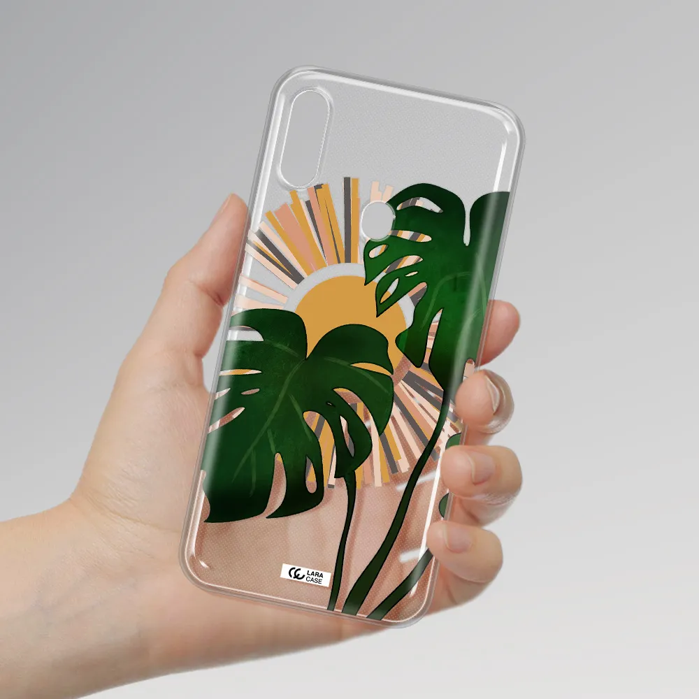 Monstera Leaf Samsung A11 Clear TPU Case