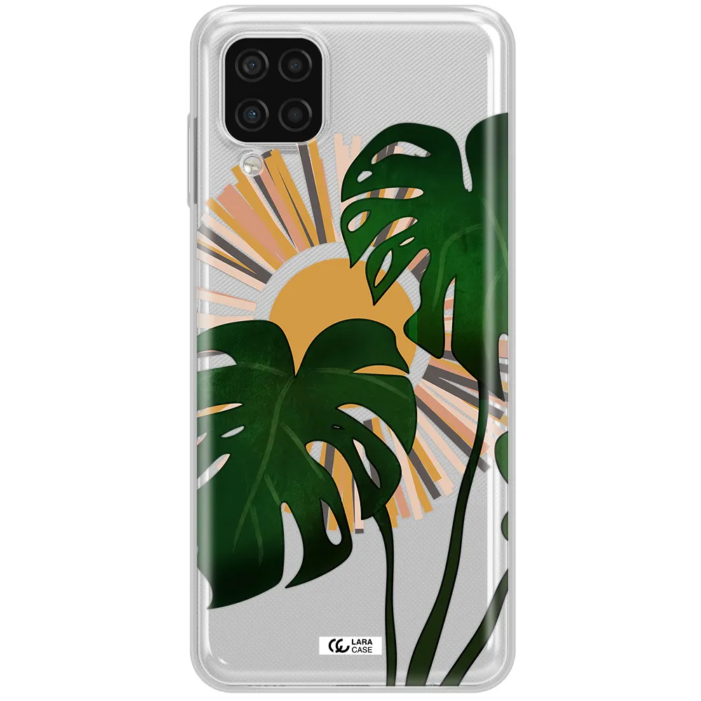 Monstera Leaf Samsung A12 4g Clear TPU Case