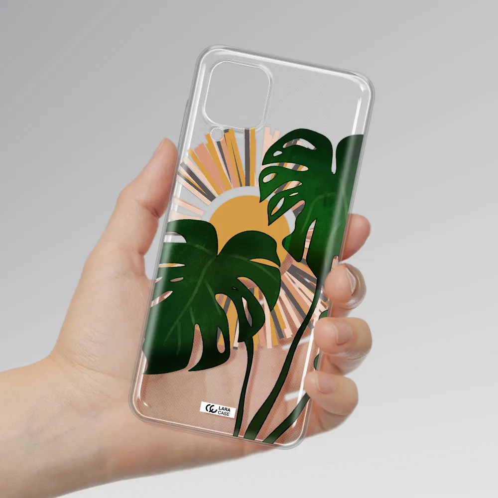 Monstera Leaf Samsung A12 4g Clear TPU Case