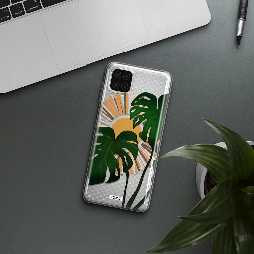 Monstera Leaf Samsung A12 4g Clear TPU Case