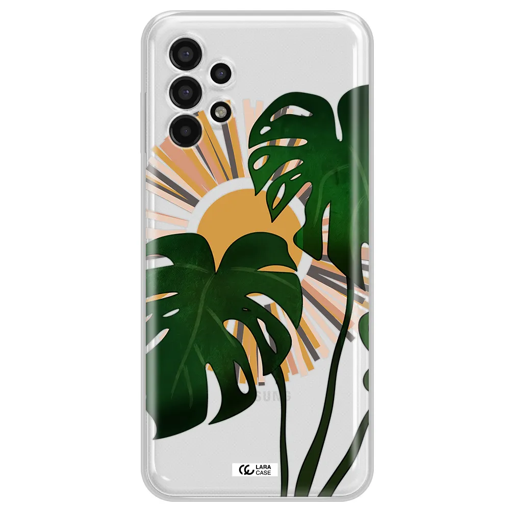 Monstera Leaf Samsung A13 4g Clear TPU Case