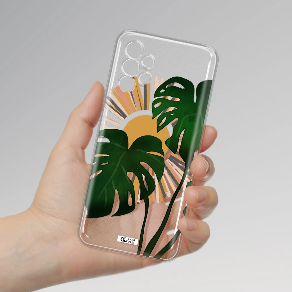 Monstera Leaf Samsung A13 4g Clear TPU Case