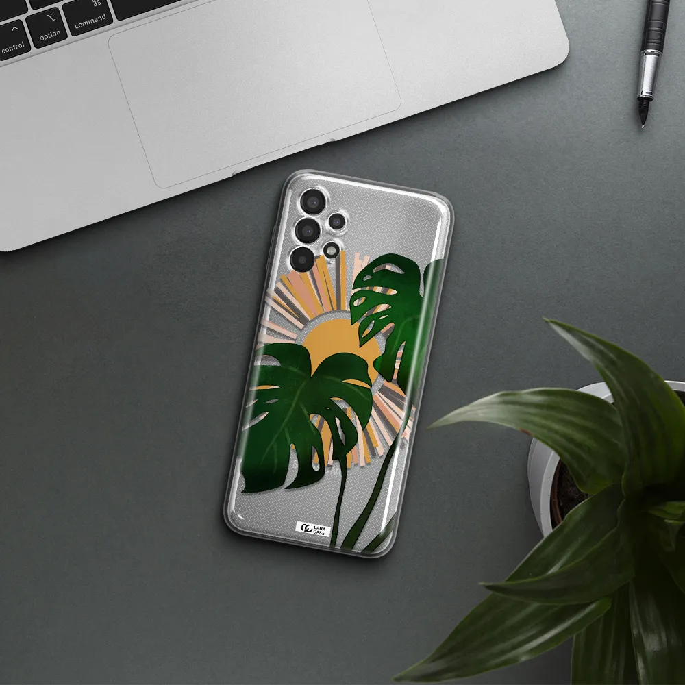 Monstera Leaf Samsung A13 Clear TPU Case