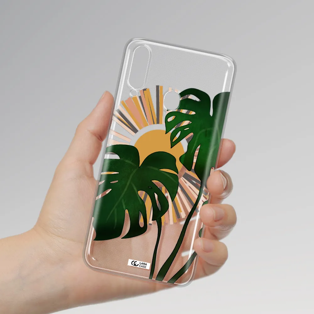 Monstera Leaf Samsung A20S Clear TPU Case