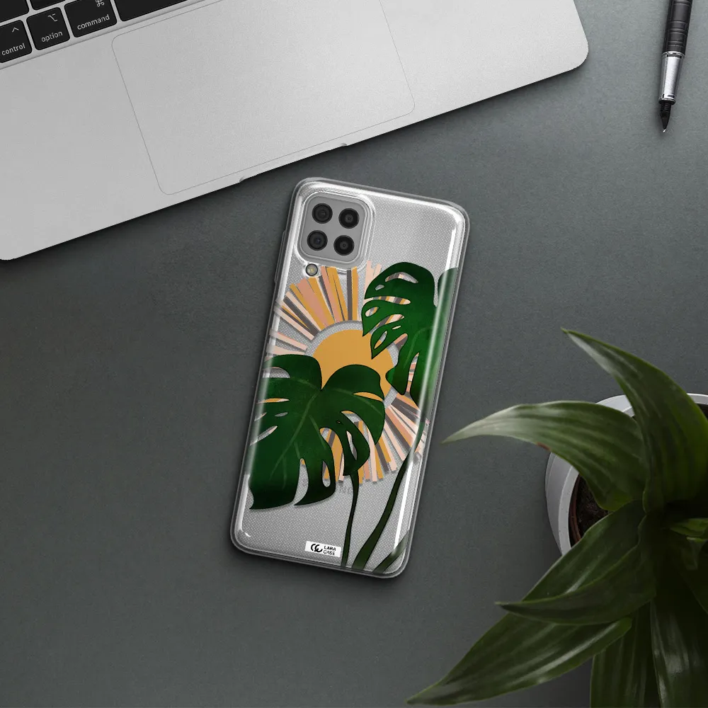 Monstera Leaf Samsung A22 4g Clear TPU Case