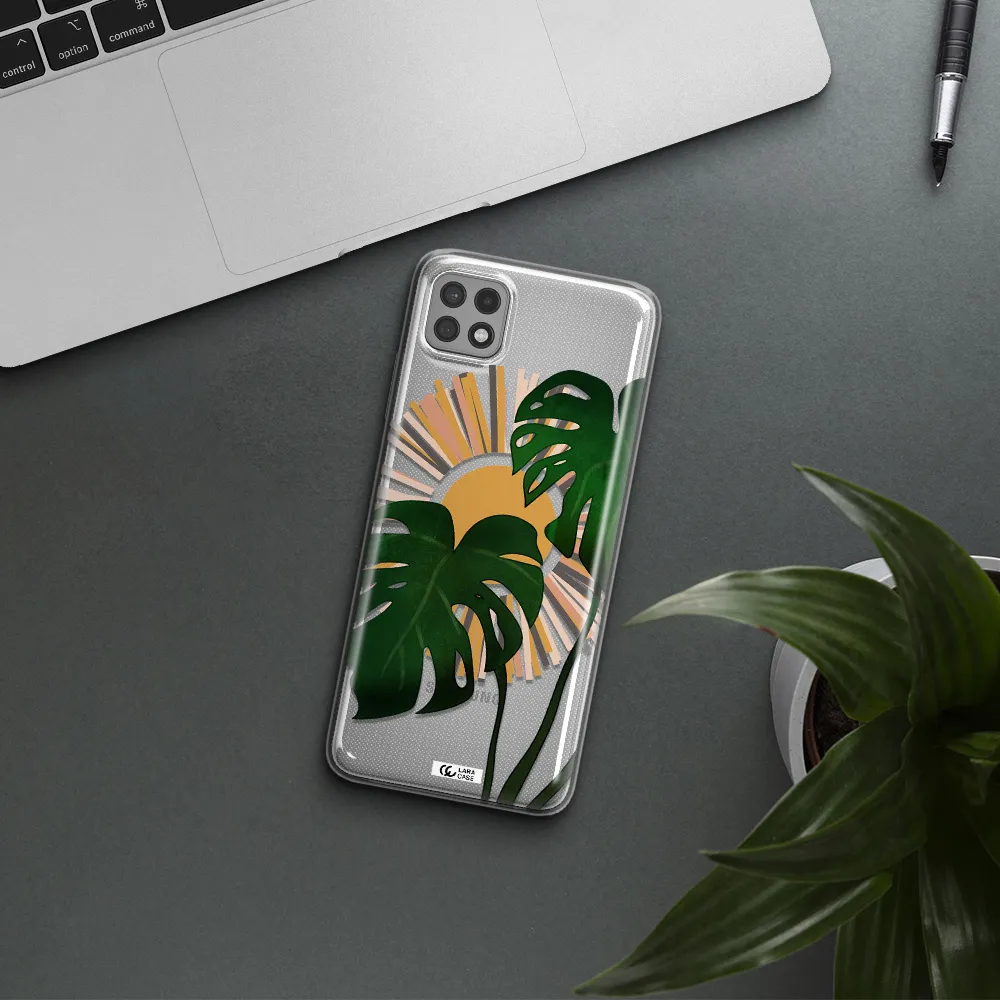 Monstera Leaf Samsung A22 5g Clear TPU Case