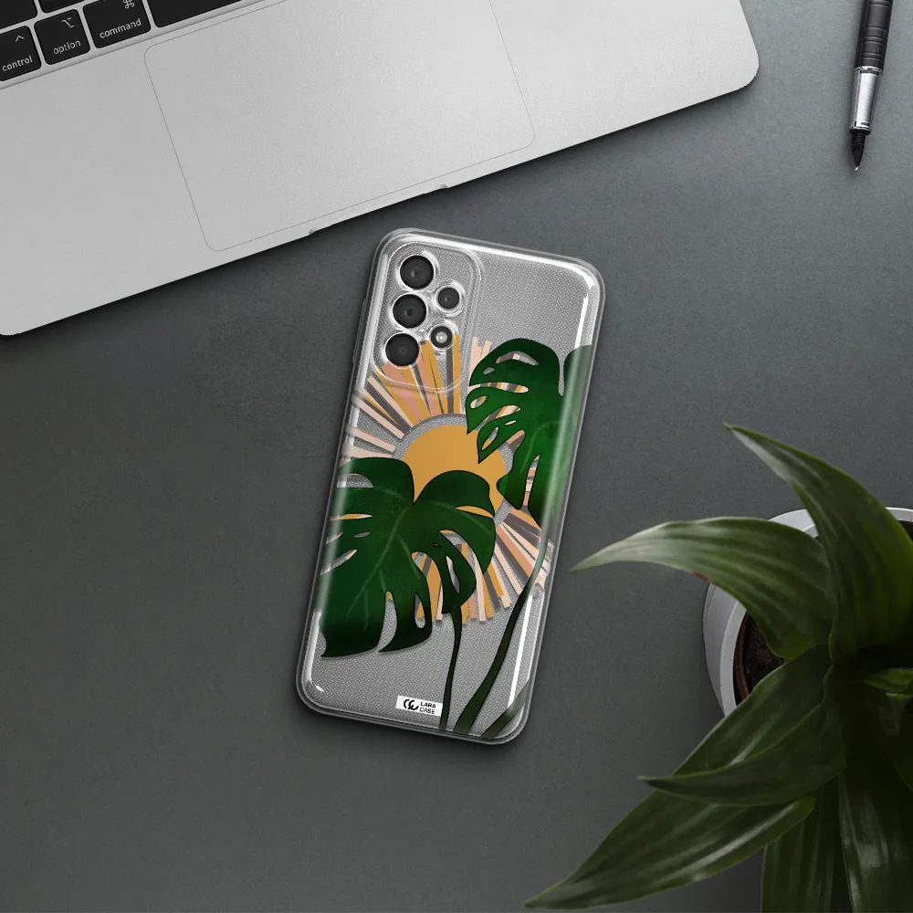 Monstera Leaf Samsung A23 5G Clear Tpu Case