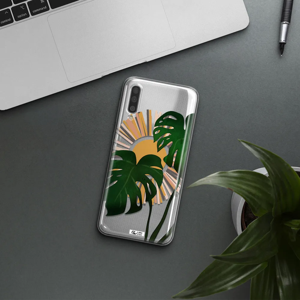 Monstera Leaf Samsung A50 Clear TPU Case