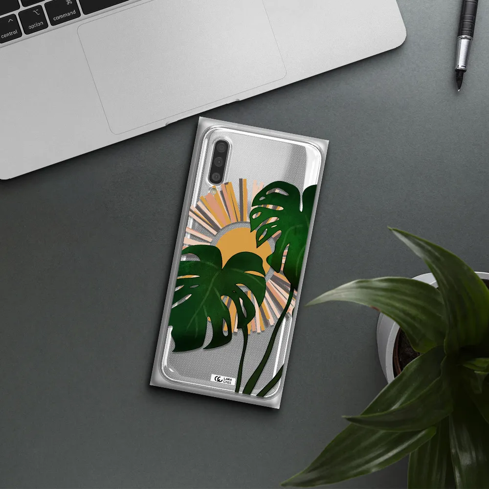 Monstera Leaf Samsung A50S Clear Tpu Case