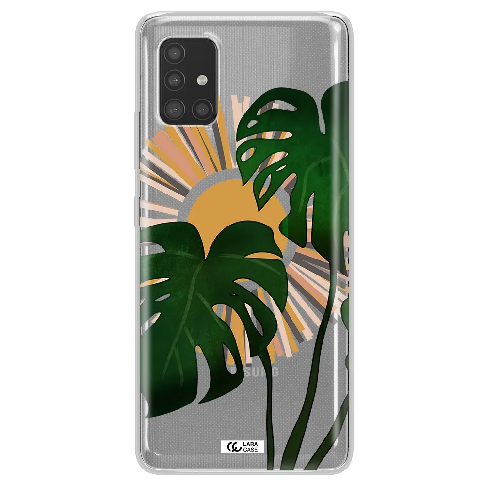 Monstera Leaf Samsung A51 Clear TPU Case