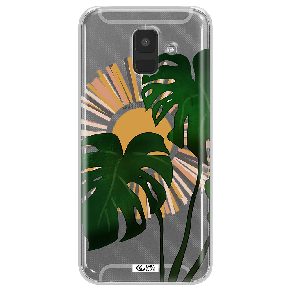 Monstera Leaf Samsung A6 Clear TPU Case