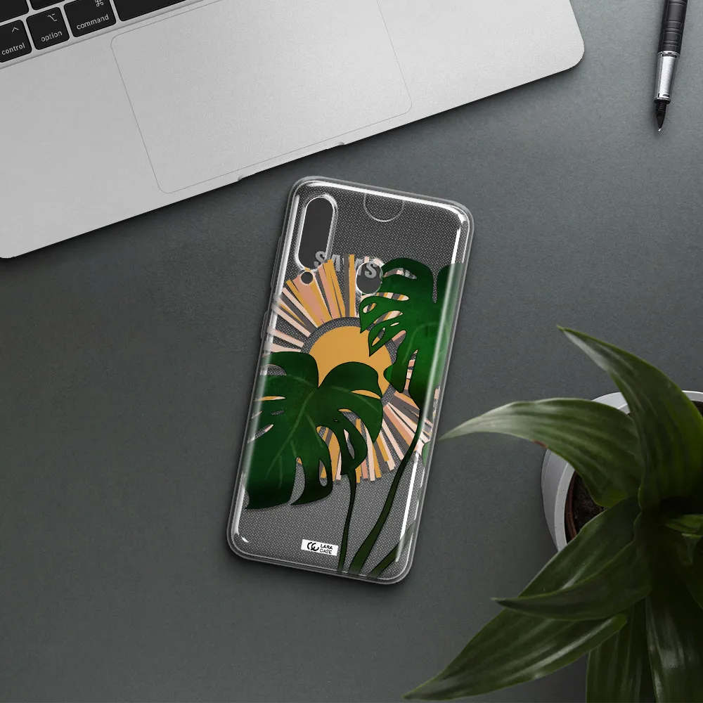 Monstera Leaf Samsung A60 Clear TPU Case