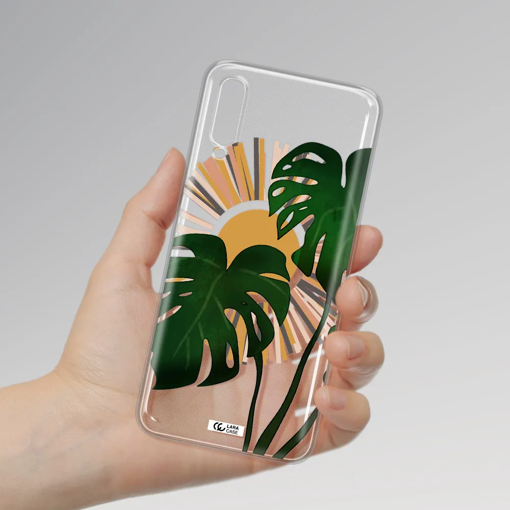 Monstera Leaf Samsung A70 Clear TPU Case