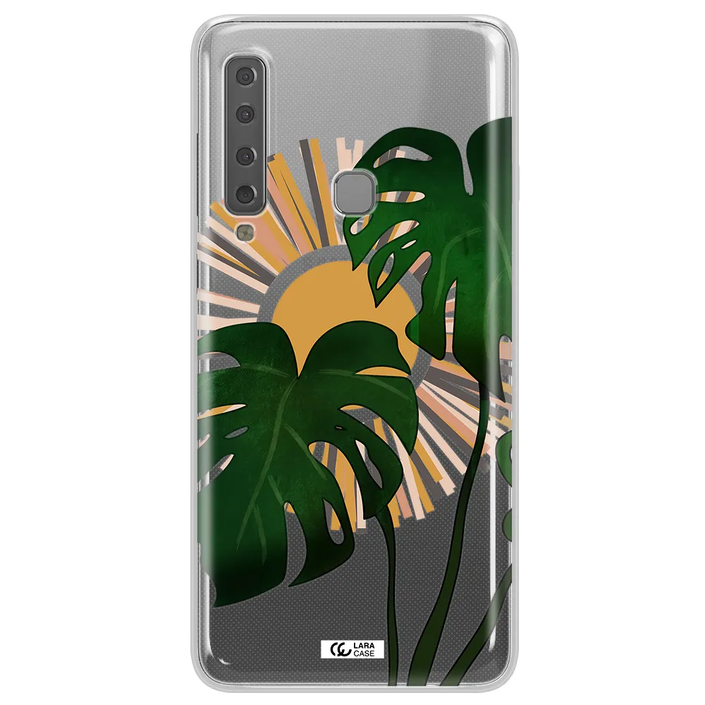Monstera Leaf Samsung A9 2018 Clear TPU Case