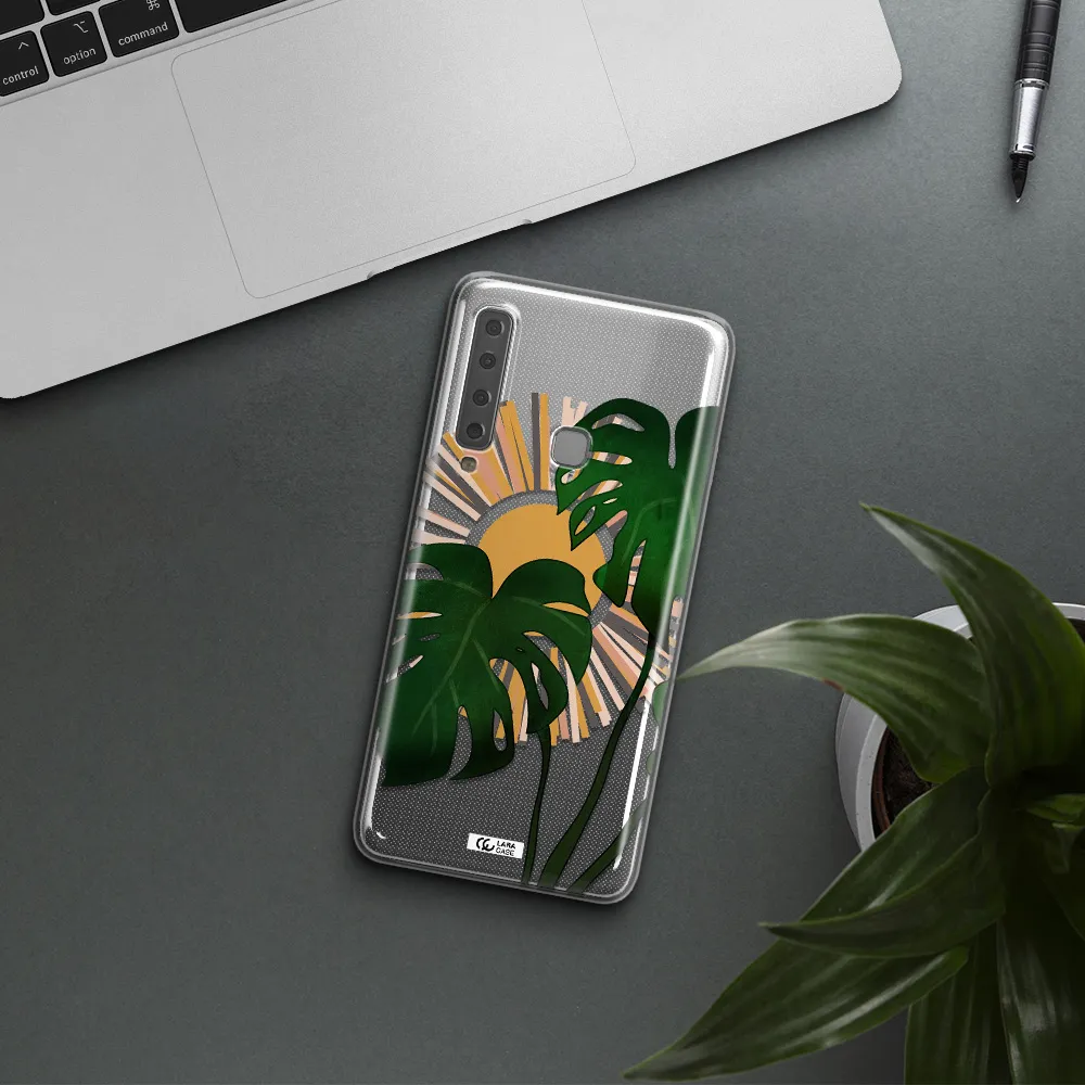 Monstera Leaf Samsung A9 2018 Clear TPU Case